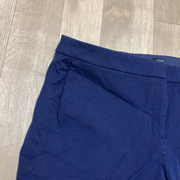 Womens J. Crew Frayed Wide Leg Cropped Stretch Pants - Picture 4 of 9